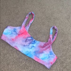 Shein Tie Dye Bathing Suit Top